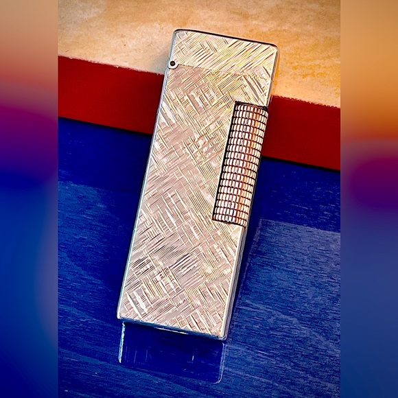 Dunhill rollagas lighter silver-classic florentine model great working c… - Picture 2 of 5